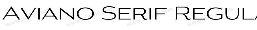 Aviano Serif Regular字体转换